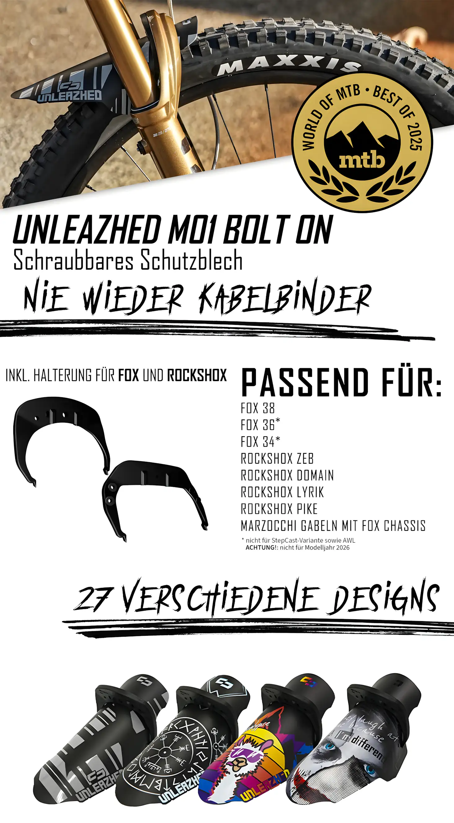 Bolt On Mudguard Schraubbares Mudguard